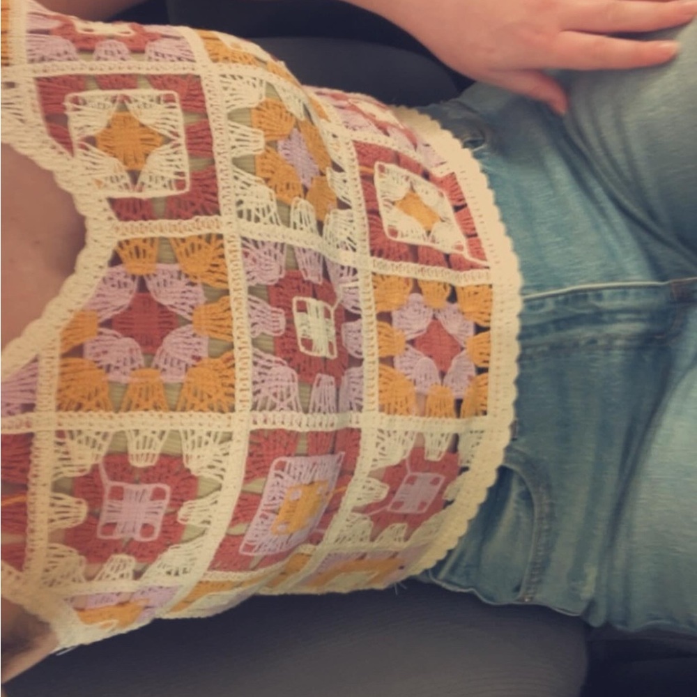 Crochet fall crop top
